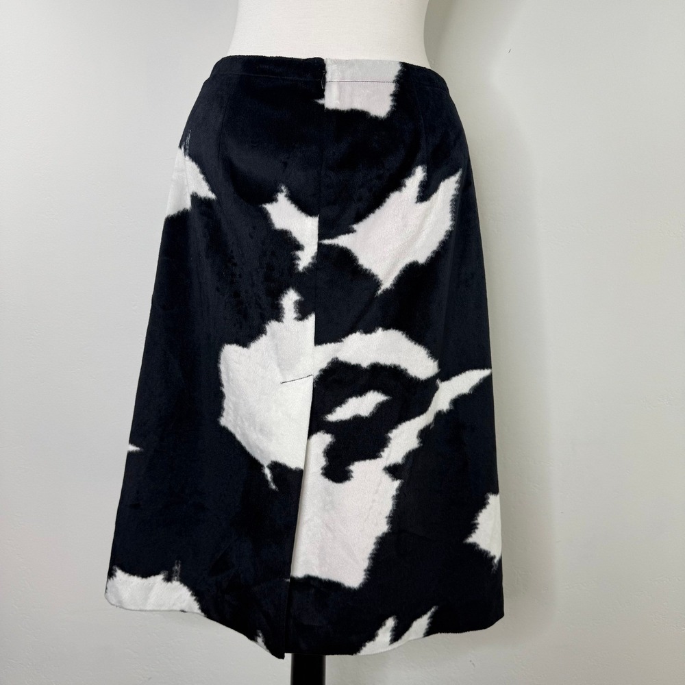 bebe Cow Print Faux Fur Skirt‎ Size 4 Y2K Western Glam Rodeo Night Out - Picture 4 of 13